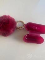 img 1 attached to AirPods 3 Case Cover 2021 Version Soft Silicone Fur Ball Keychain Women Shockproof Protective Visible Front LED Light Pink review by Jared Surabhi