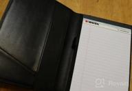 картинка 1 прикреплена к отзыву Professional Business Padfolio For Men And Women - Italian Calfskin Leather With Pen Loop And Notebook Folder (Antiqued Brown) от Robert Abdi