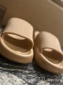 img 5 attached to BRONAX Cloud Slippers: Extremely Comfy Pillow Sandals With Cushioned Thick Sole For Women And Men!