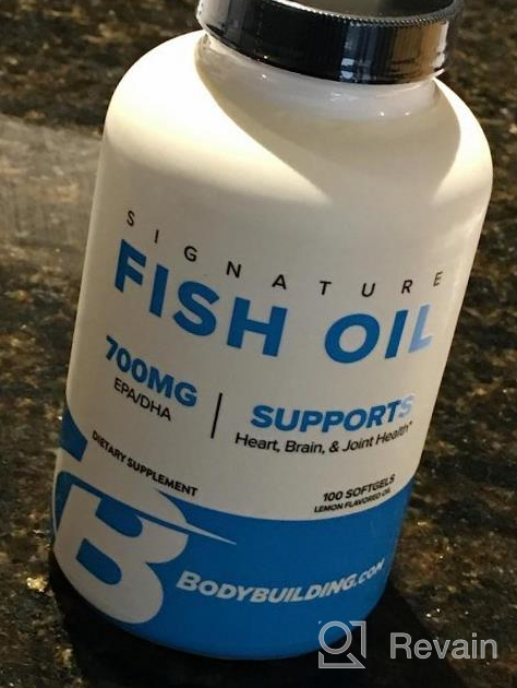 img 1 attached to Bodybuilding Signature Fish Oil Lemon Softgels 400 MG EPA 300 MG DHA Omega-3 Supplement Brain Heart Joint Health 100 Count review by Harry Tulsa