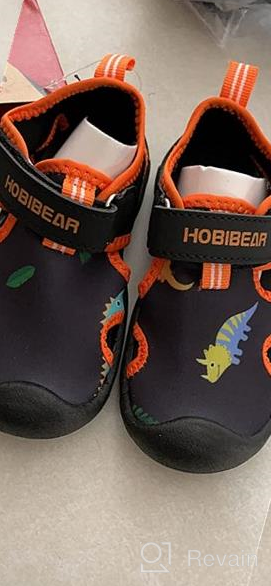 img 1 attached to 🏻 HOBIBEAR Toddler Closed Toe Aquatic Sandals for Boys: Perfect Shoes for Adventure! review by Randy Salgado