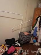 img 1 attached to UDEAR Freestanding Garment Hanger Rack, Multi-Functional Single Pole Clothing Rack For Bedroom, White review by Kimoni Parson