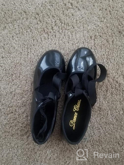 img 1 attached to 💃 Unisex-Child Tie Tap Shoes for Beginner Dance Class review by Tiffany Morrison