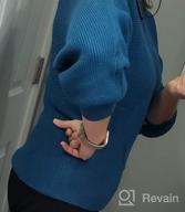 img 1 attached to Soft Ribbed Knit Batwing Sweater Top For Women'S Long Sleeve Pullover With Crew Neck By TECREW review by Chris Beals
