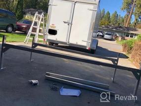 img 5 attached to Aluminum Trailer Ladder Rack - Adjustable And Compatible With All Enclosed Trailers By Tiewards