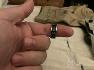 img 1 attached to 🔨 Stainless Steel Norse Viking Spinning Rings - Customizable Fidget Band Ring for Men and Women, Ideal for Anxiety Relief - FaithHeart review by Jeff Hall