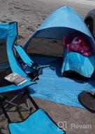 img 1 attached to Stay Cool And Protected On The Beach With The ICorer Automatic Pop Up Sun Shelter Tent review by Brandon Reynolds