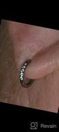 img 1 attached to 🏻 Hypoallergenic Surgical Steel Huggie Hoop Earring - Small Cubic Zirconia - Unisex Design - Available in Gold, Silver, Rose Gold, Black, Rainbow - Sizes 6mm to 12mm - Safe for Sensitive Ears review by Michael Miles