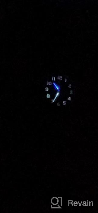 img 1 attached to Keep Time In Silence: 12 Inch HITO Wall Clock With Smart Nightlight And Brightness Adjustability review by Kelz Dixon