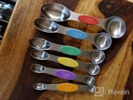 картинка 1 прикреплена к отзыву Efficient And Space-Saving Magnetic Stainless Steel Measuring Spoons Set For Dry And Liquid Ingredients от Sandro Pierce