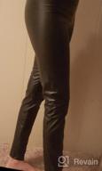 img 1 attached to Everbellus Sexy Black Faux Leather Leggings For Women Fashion Pants review by Richie Kotun