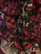 картинка 1 прикреплена к отзыву Merry Christmas Party Decor: 36 Inch Red & Black Buffalo Plaid Tree Skirt By AISENO! от Mike Weaver