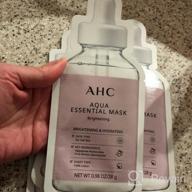 img 1 attached to AHC Face Mask Aqua Essentials Hydrating And Brightening For Dull Skin 100% Cotton Sheet, 5 Count review by Len Chandler