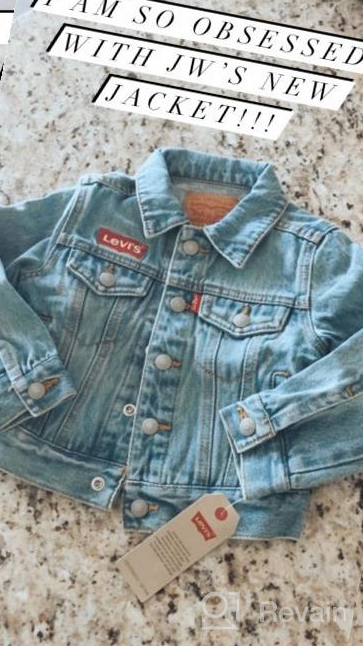 img 1 attached to Levi's Vintage Boys' Clothing: 👦 Hooded Trucker Jacket for Jackets & Coats review by Dennis Black