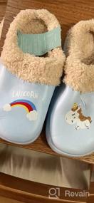 img 8 attached to Soft & Warm Kids' Slippers: Plush-Lined, Lightweight, Non-Slip Indoor/Outdoor Shoes for Boys & Girls