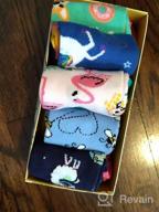 img 1 attached to Zmart Girls Funny Kids Unicorn Animal Llama Mermaid Food Socks Gift Box - Colorful and Playful Designs for Young Feet! review by Chantel Cooper