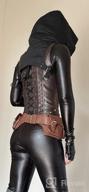 img 1 attached to 🌟 TOPMELON Leather Corset Underbust - Steampunk Style, Fashion-forward Steel Boned Waist Cincher for Women review by Rob Sanchez