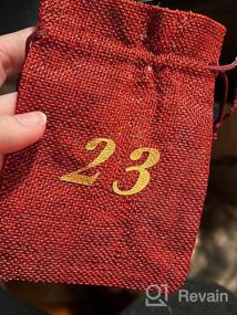 img 8 attached to Toyvian Christmas Advent Calendar Bags 2020,24 Days Burlap Bags With Drawstring Gift Pouches Candy Sacks DIY Decorations For Xmas Countdown