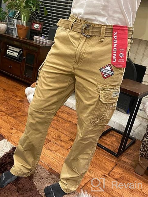 img 1 attached to UNIONBAY Men'S Relaxed Fit Cargo Pants - Survivor IV, Regular And Big & Tall Sizes review by Dante Jeppi