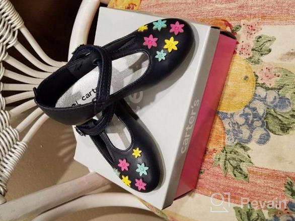 img 1 attached to 👧 Carter's Kids' Fiji2 Girl's T-Strap Ballet Flat: Comfortable and Stylish Shoes for Girls review by David Alexander