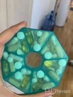img 1 attached to XL 7-Day Weekly Pill Organizer - Portable Medicine Case For Vitamins/Fish Oil/Pills/Supplements - Arthritis Friendly review by Wade Brooks
