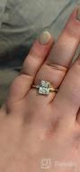 img 1 attached to Stunning TIGRADE Cubic Zirconia Engagement Ring Perfect For Weddings And Anniversaries - Available In All Sizes! review by Katie Allen