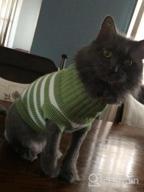 img 1 attached to Soft And Warm Striped Sweater For Cats And Small Dogs - High Stretch, Perfect For Male And Female Kittens - Knitwear Pet Clothes review by Michael Schwegman