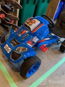 img 7 attached to Веселье набирает обороты: Blue Hot Wheels XL Pedal Ride On для детей