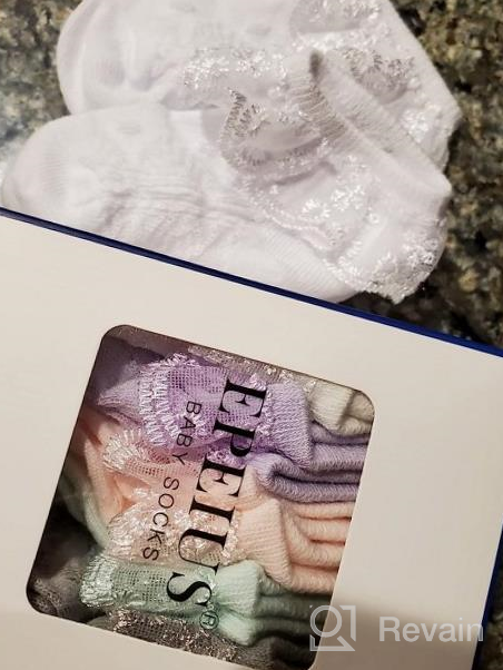 img 1 attached to Pack Of 2/3/4/6 Baby-Girls Eyelet Frilly Lace Socks For Newborn, Infant, Toddler, And Little Girls review by Brad Bryant