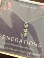 img 1 attached to Generations Necklace - Sterling Silver Three Hearts Infinity Gene Necklace for Grandma, Mom, and Granddaughter - Birthday Jewelry, Mother's Day Gift review by Amanda Thacker