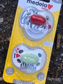 img 6 attached to Medela 2-Pack Glow In The Dark Baby Pacifiers For 0-6 Months, Lightweight And BPA-Free For Natural Suckling - Perfect For Day And Night Use