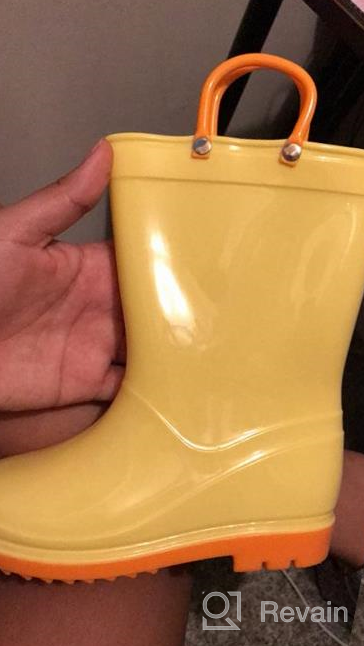 img 1 attached to Waterproof Toddler Shoes with 👦 Easy Handles for Boys - Boots review by Stephen Schmidt