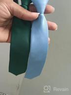 img 1 attached to 👔 Enhanced SEO: Retreez Solid Matte Microfiber Pre Tied Neckties for Boys - Stylish Accessories review by Montez Parson