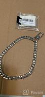 img 1 attached to Bronze Metal Flat Curb Chain Handle Handbag Strap - 8 Inch Purse Chain Replacement For Clutches, Cosmetic Bags And Mini Pochettes - By CRAFTMEMORE IR-8L review by Teresa Wiggins