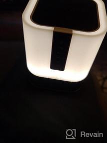 img 5 attached to Прикроватная лампа с Bluetooth-динамиком, сенсорным управлением, поддержкой TF/SD-карт, цифровым будильником и 48 вариантами цвета - идеальный подарок для мальчиков и девочек