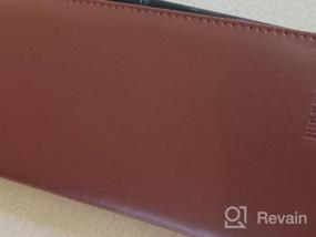 img 7 attached to LYOOMALL Leather Checkbook And Register Holder - Sleek Wallet For Men And Women