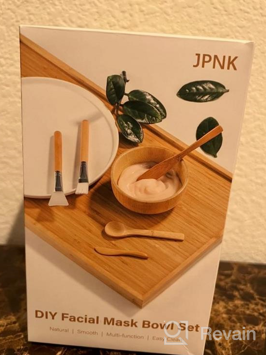 img 1 attached to Bamboo Facial Mask Mixing Set: Create A Spa Experience With JPNK'S 6-Pack DIY Clay Mask Kit Including Brushes And Bowl review by Todd Atherton