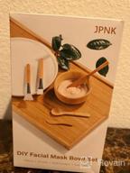 img 1 attached to Bamboo Facial Mask Mixing Set: Create A Spa Experience With JPNK'S 6-Pack DIY Clay Mask Kit Including Brushes And Bowl review by Todd Atherton