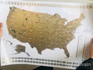 img 1 attached to Scratch Off World & US National Parks Map - 24X17 Laminated Poster W/Flags, Coloring Pages & Scratch Tool - Perfect Traveler Gift! review by Derrek Fields