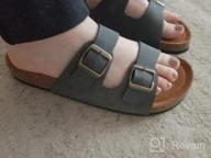 img 1 attached to Flat Casual Sandals With Adjustable Buckle Strap For Women - DailyShoes Fashionable Alina-01 Shoes review by Karl Swift