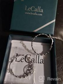 img 6 attached to 💕 LeCalla Sterling Silver Love Heart Infinity Linked Click-Top Hoop Earrings for Women and Girls - Enhanced for Better SEO