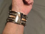 img 1 attached to Boho Cuff Bracelet: Handmade Multilayer Leather Wrap Bracelet - Perfect Bohemian Jewelry for Women's Birthday review by Rachel Mitchell