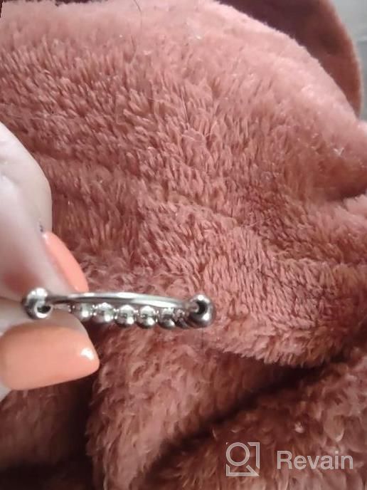 img 1 attached to Anti Anxiety Relief Rings For Women & Men - MODRSA Spinner, Fidget & Stress Rings review by Melissa Parker
