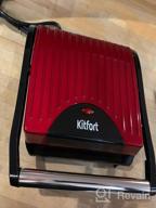 img 1 attached to Sandwich maker Kitfort KT-1609 Panini Maker, red review by Ada Duniewska ᠌