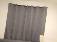img 1 attached to WONTEX 100% Blackout Curtains For Bedroom/Living Room/Patio, 100 Inch Wide X 84 Inch Long, Grey – Thermal Insulated And Light Blocking Room Divider Curtains, Wide Width Grommet Curtain Panel review by Alex Cassanova
