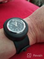 картинка 1 прикреплена к отзыву Часы моды HSW из силикона с кварцевым циферблатом для детей мальчиков девочек женщин мужчин унисекс - часы с креплением без пряжки для спорта от Faten Teller