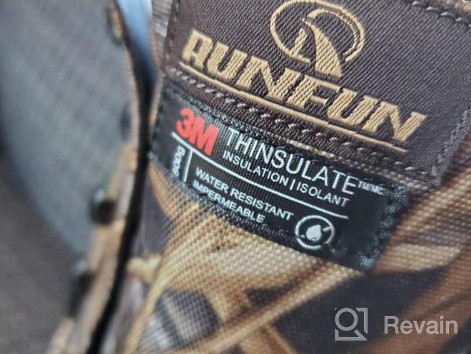 img 1 attached to Stay Comfortable And Dry With R RUNFUN Men'S Waterproof Hunting Boots review by Jair Baltrusch