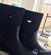 img 1 attached to Get Ready For Any Weather With DKSUKO Women'S Mid Calf Rubber Rain Boots! review by Brian Fisher