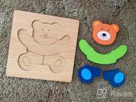 img 1 attached to Educational Wooden Vehicle Puzzles For Toddlers 1-3 Years Old - 4 Patterns, Bright Colors & Custom Gift Box! review by Dave Moody