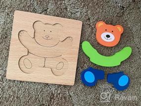img 5 attached to Educational Wooden Vehicle Puzzles For Toddlers 1-3 Years Old - 4 Patterns, Bright Colors & Custom Gift Box!